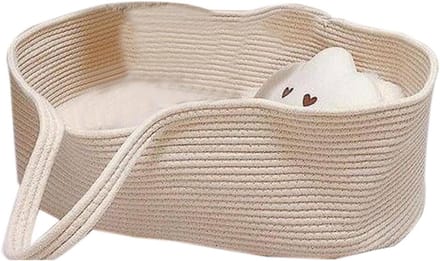Allecto Plus - Draagbare Handheld Moses Mand van Katoen voor Baby's