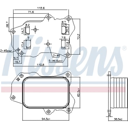 Olie radiator NISSENS 91426