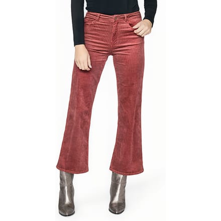 PAIGE Leenah Ankle Dusted Berry Maat: W25 | Wijde Broeken Outlet | Dames | Roze