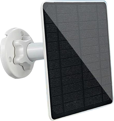 Zonnepaneel Beveiligingscamera - Camera Oplader - Ononderbroken Bewaking - IP66 Waterdicht - 20 x 15 x 5 cm - Zwart