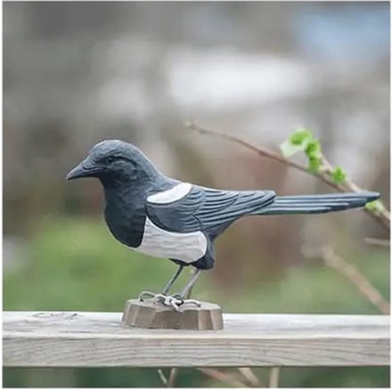 Wildlife Garden- Decobird Ekster- Houten Beeld