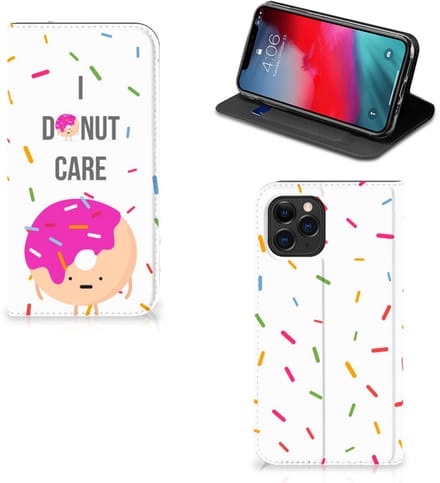 Apple iPhone 11 Pro Flip Style Cover Donut Roze