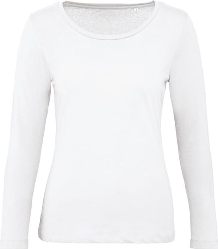 B&C Ladies' organic Inspire long-sleeve T-shirt CGTW071 - White - M