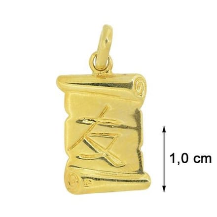 Blinx Jewels Vergulden Hanger Perkament Chinees Vriendschap