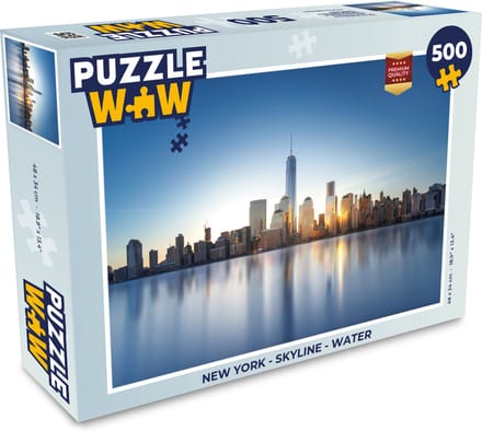 Puzzel New York - Skyline - Water - Legpuzzel - Puzzel 500 stukjes