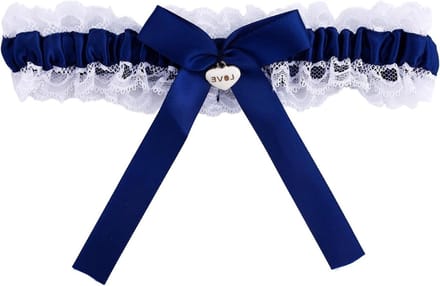 Bruidskousenband - Lace Band - Bruiloft Accessoire - Elegante Kant - 20x6x1.9 cm - Wit