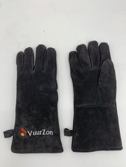 Hittebestendige handschoenen - zwart - suede - hittebestendig - grill handschoenen - BBQ