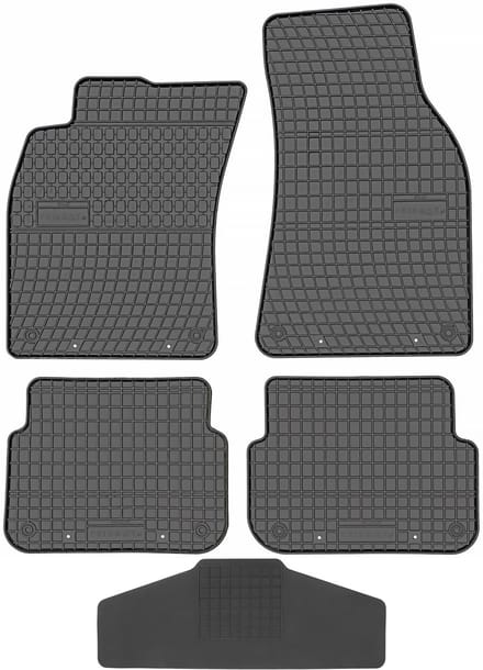 Max-Dywanik Prismat Serie - Audi A6 C6 2004-05.2006 - Zwarte Rubberen Matten - Zonder Stoppers