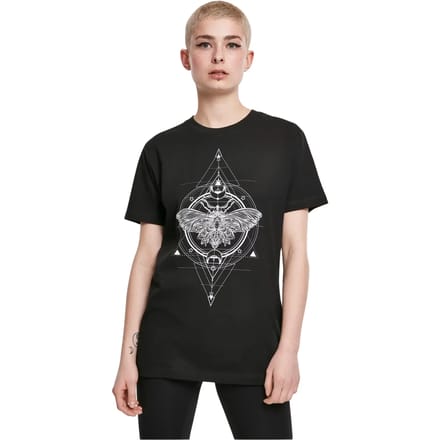 Mister Tee - Moth Dames Tshirt - 3XL - Zwart