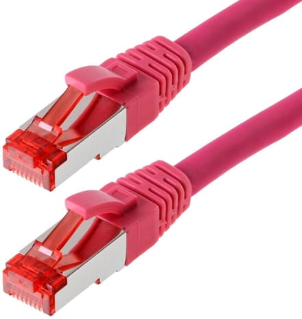 Patchkabel S/FTP Cat 6 magenta 7,5 m