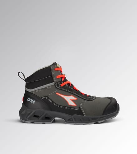 Diadora SHARK STA IMP LEAT MID S3S FO SR SC BLACK/F. Red 36