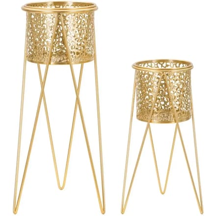 Vaashouder Glod Set 2 Pcs 21×20×46 cm