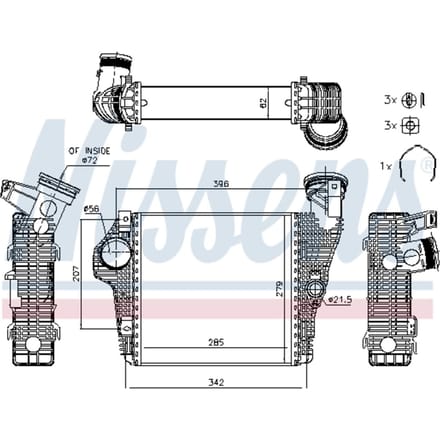 Intercooler NISSENS 961426