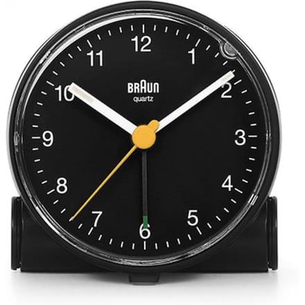 Braun BC01B - Wekker - Analoog - Zwart