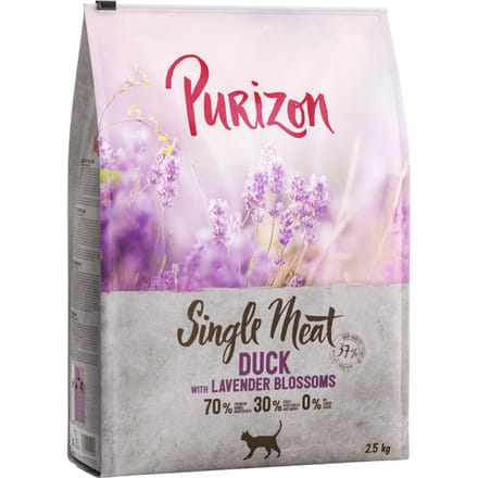 2,5kg Single Meat Eend met Lavendelbloesem Purizon Kattenvoer