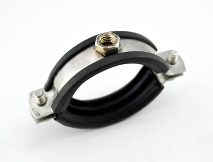 Roestvrijstalen Buisbeugel met Rubber 17-19 mm
