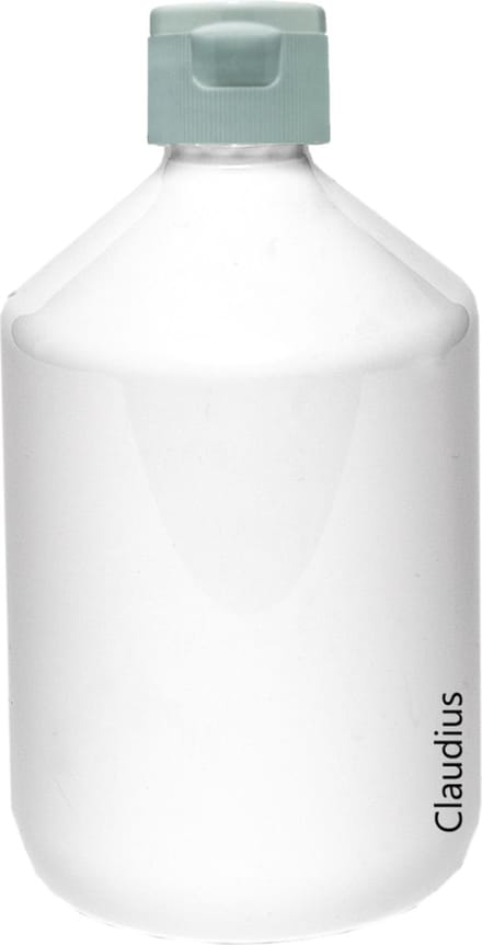Lege plastic fles 500 ml PET apothekersfles wit - met witte klepdop - set van 10 stuks - navulbaar - leeg