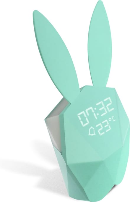 Connected Alarm Clock Rabbit Head Cutty Clock Connect MOB Blauw
