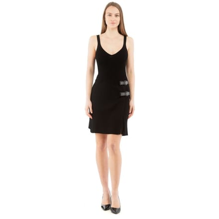 Moschino Zwarte Viscose Casual Jurk