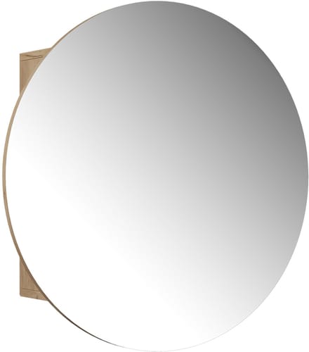 Vicco Loki Badkamerspiegelkast – 70 x 70 cm met 2 compartimenten Krachtige eik goud
