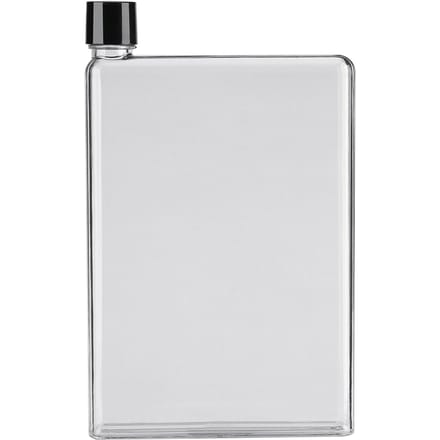 750ml Lekvrije Platte Slanke Waterflessen Plastic Transparant Draagbaar Sapbekers Kleurloos wit