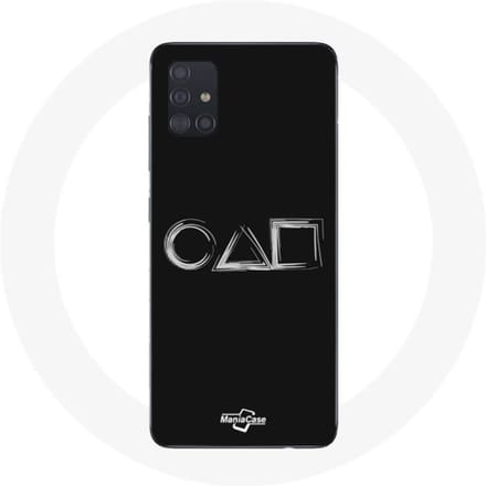 Hoesje - Samsung - Galaxy A51 - Flexibel - Bescherming - Squid Game zwart