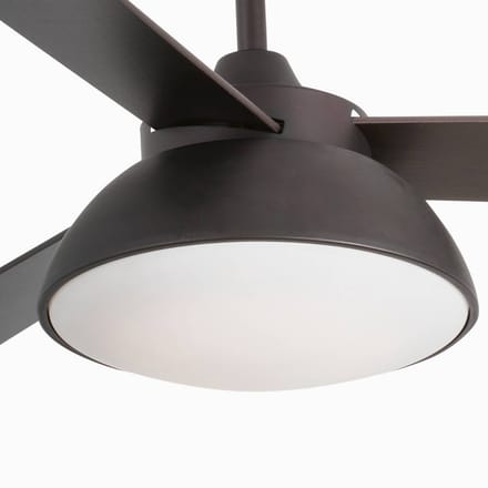 FARO BARCELONA Plafondventilator Rodas met LED lamp, bruin