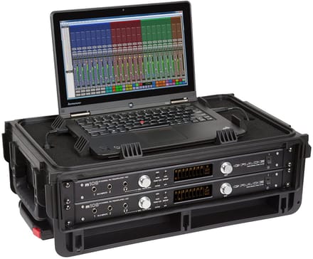 SKB - 2U Studio Flyer Rack Koffer - met Wielen