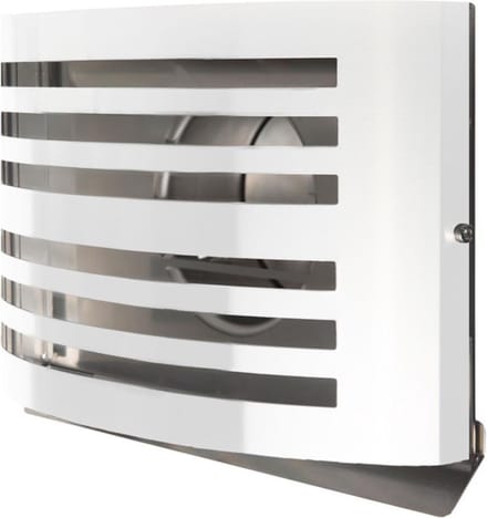 Overdruk Ventilatierooster Alfa 12.5 cm Mat Wit