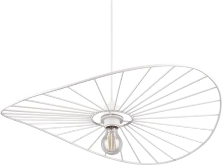 REALITY CHAPEAU - Hanglamp - Wit mat - excl. 1x E27 40W - In hoogte verstelbaar