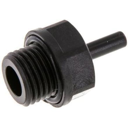 4mm x G1/4'' insteekfitting POM buitendraad NBR [5 Stuks]