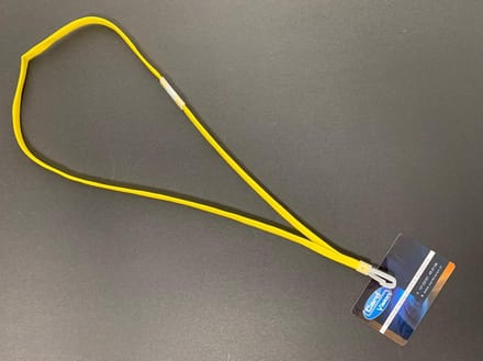 Keycord Met Plastic J clip Geel