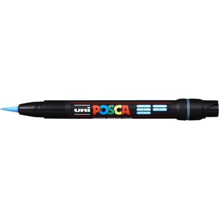 Paintmarker Uni POSCA PCF350 Brush 1-10mm lichtblauw