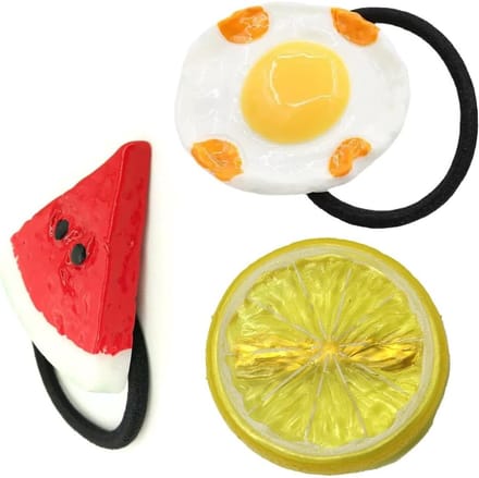 Set van 3 oranje haarspelden, elastische haaraccessoires voor vrouwen en meisjes, trendy haarstylingtools