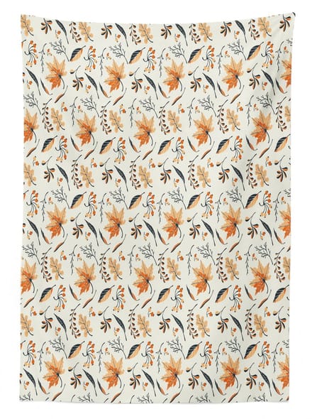 ABAKUHAUS Herbst Tafelkleed – 140x170 cm – Ivory Multicolor – Satinmix