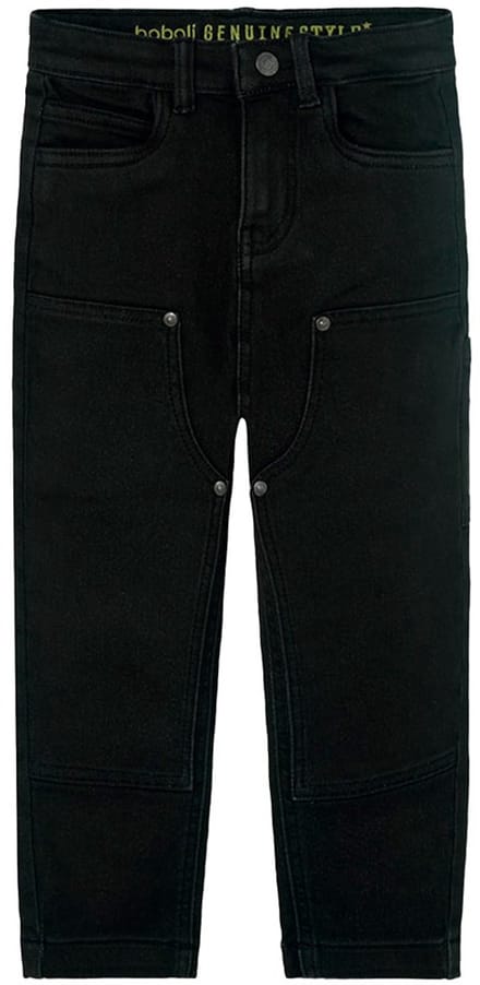 Boboli Denim Knit Broek Zwart 5 Years Meisje
