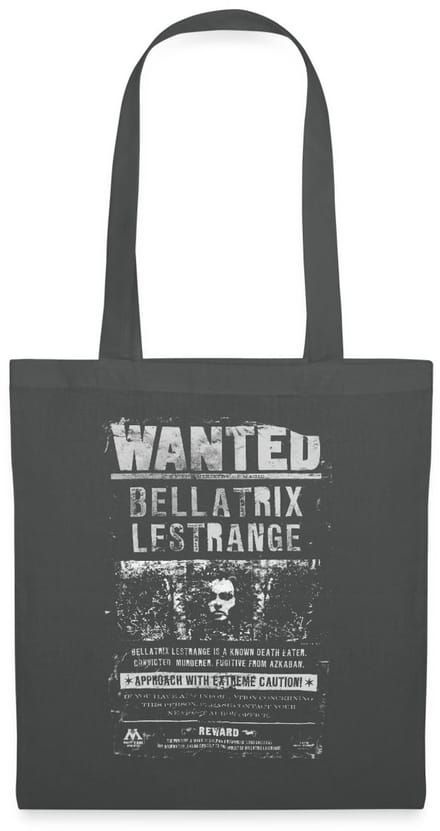 Harry Potter Bellatrix Lestrange Wanted Poster Tas Van Stof Schoudertas