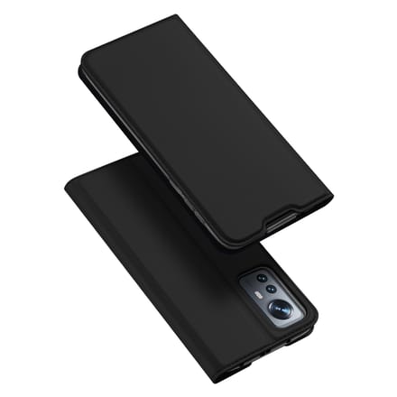 Dux Ducis Slim Softcase Bookcase voor de Xiaomi 12 Lite - Zwart
