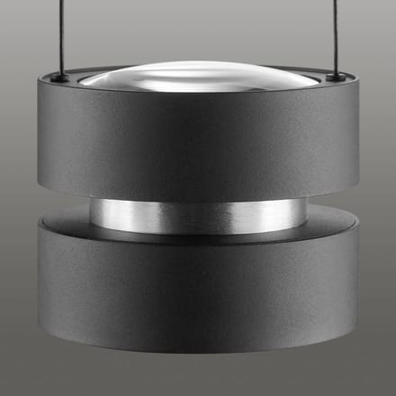 Brilliant LED hanglamp Glow-Sphere, Ø 18 cm, zwart, metaal