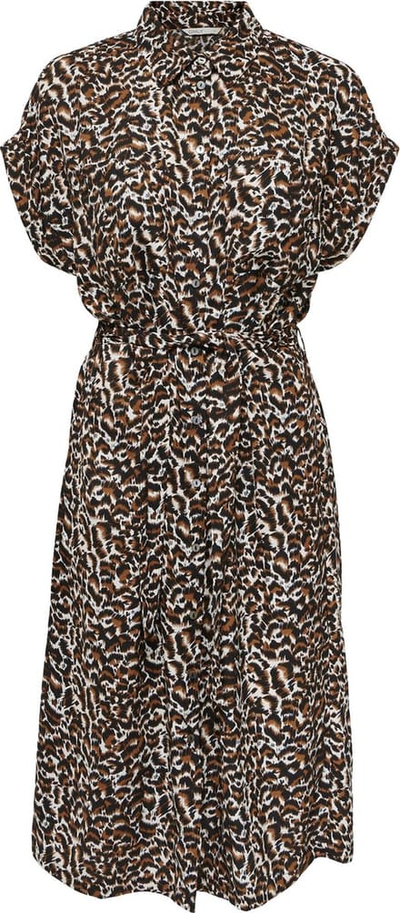 ONLY - ONLJANET S/S SHIRT DRESS CS PTM - Dames - Maxi jurken