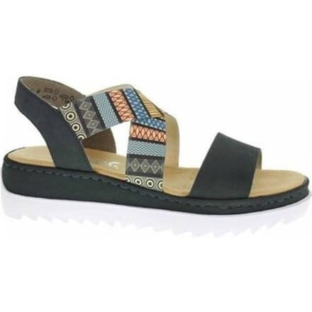 Sandalen met sleehak Rieker V44G814