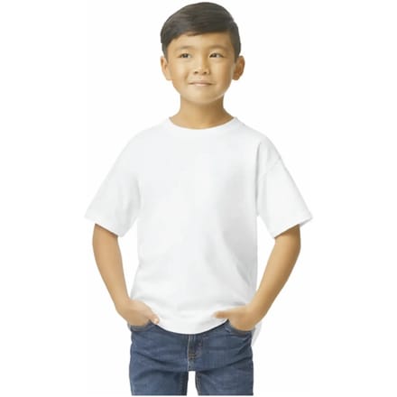 Gildan Kinder-T-shirt Softstyle Midweight GI65000B - White - 5/6 years (S)