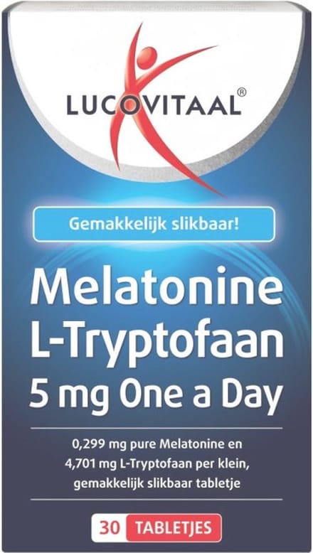 Lucovitaal Melatonine L-Tryptofaan 5 mg 30 tabletten