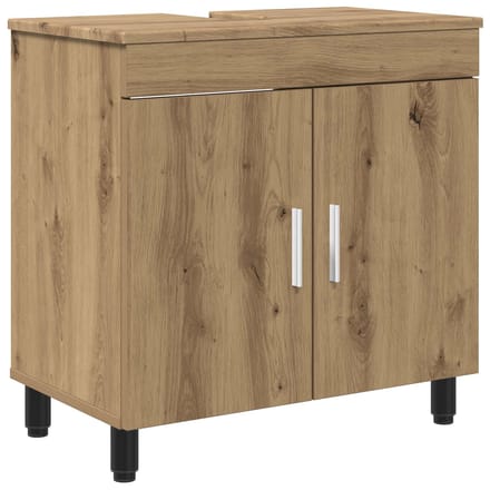 vidaXL - Badkamer - vaniteitsunit - Artisanaal - eiken - 60 - x - 35 - x - 60 - cm