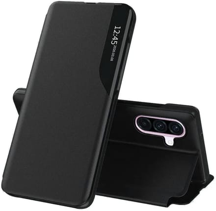 Hoesje geschikt voor Samsung Galaxy A56 - Techsuit eFold Book Case - Zwart
