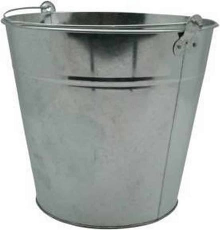 Benson Emmer / teil - van zink - met handvat - 12 liter