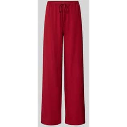 Stoffen broek van viscosemix met tunnelkoord model 'Daria'