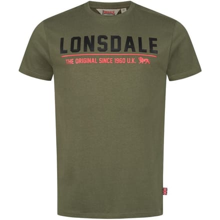 Lonsdale London T-shirt - CRANTOCK - XL - voor Mannen - olijf