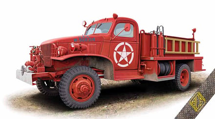 ACE Modelbouwpakket Auto - 72603 Chevrolet G506 Class 135 - Amerikaanse Brandweertruck Plastic - 1:72 - Modelbouw