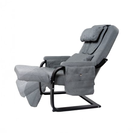 Taurus Wellness Massagestoel Hout Grijs